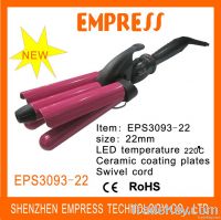 Hot selling triple barrel hair curling iron