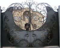 Wrought iron gate