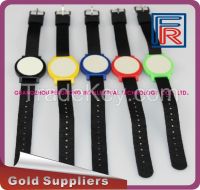 LF/HF/UHF RFID nylon wristband for NFC/E-ticket/access control,ISO14443A,ISO18000-6c