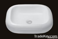 Ceramic bathroom vessel sinks