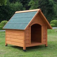 wooden dog house