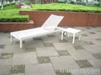 Garden aluminum sun lounger