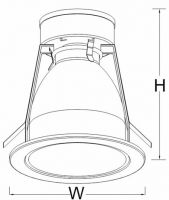 2.5" Recessed Round Vertical Anti-mist Down Light VS2506 CE