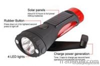 solar LED flashlight