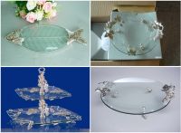 Hot bending toughened glass fruit dish