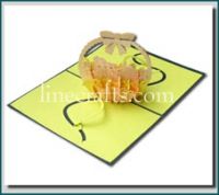 greeting card flower basket