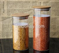 Borosilicate glass storage jar