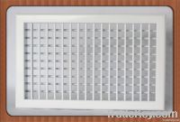 Double deflection air grill