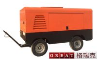 Diesel engine portable air compressor