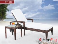 TF9401Patio wicker sun lounger/rattan lounger