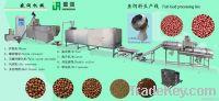 Floating fish feed pellet extruder machinery