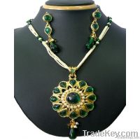kundan fashion beaded pendant jewellery