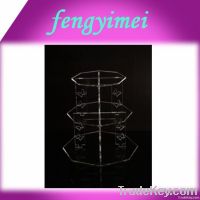 3 tiers clear acrylic cupcake display stand/cake display FYM-002