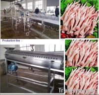 chicken feet skin peeling machine, chicken feet peeler