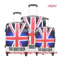 cheap pc printing travel trolley luggage