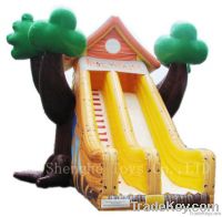 inflatable tree house slide