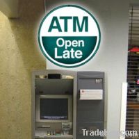 ATM Machine LED Sign Curve Shape Design