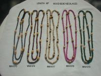 WOOD  BEAD  NECKLACES  48&quot;