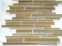 Glass border tile, strip tile, white mosaic tile