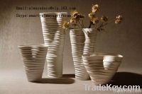 ceramic vase with water wave finish LP30, 31