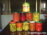 Tomatoes in jars