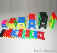 Plastic folding stool