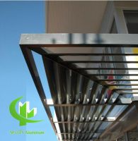 Aerofoil aluminum sunshade for window shading louver