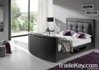 leather tv bed, tv leather bed