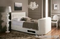 leather tv bed, tv bed