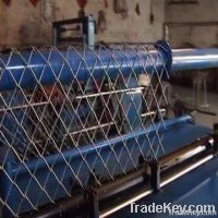 Chain link fence machine