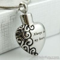 Memorial Urn Stainless Steel Jewelry Pendant