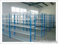 Slotted angle steel shelving