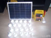 Solar Generator With LED Light Bulb