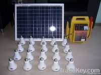 Portable Solar Generator With LED Bulb