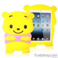 2013 DN11 new 3D cute bear silicone case for ipad mini case