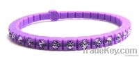 2013 MUST-HAVE designer silicone crystal rhinestone tennis bracelet