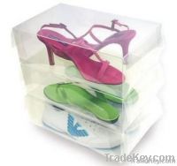 transparent pp plastic clear shoe box