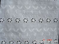 eyelet Cotton embroidered fabric