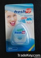 high quality 50m dental floss in a triangle shape container with a bli