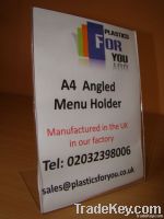 A4 COUNTER POSTER ACRYLIC LEAFLET MENU