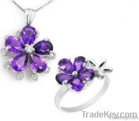 Wholesale 925 sterling silver jewelry set fashion jewellery set