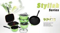 Die cast aluminum nonstick ceramic coating cookware sets