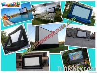 Advertising inflatable movie screen billboard