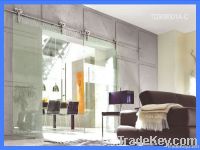 Frameless glass door