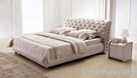 furniture softbed genuine leather bed real leather bed fabric bed 3002