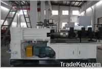 Double screw plastic extruder