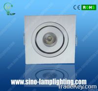 high power square led downlight