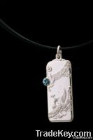 2012 latest sterling silver wedding pendant