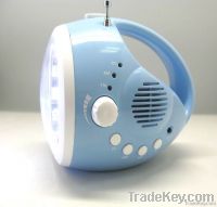 Emergent Crank Dynamo Flashlight Radio(15LED)