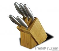 Bamboo knife block